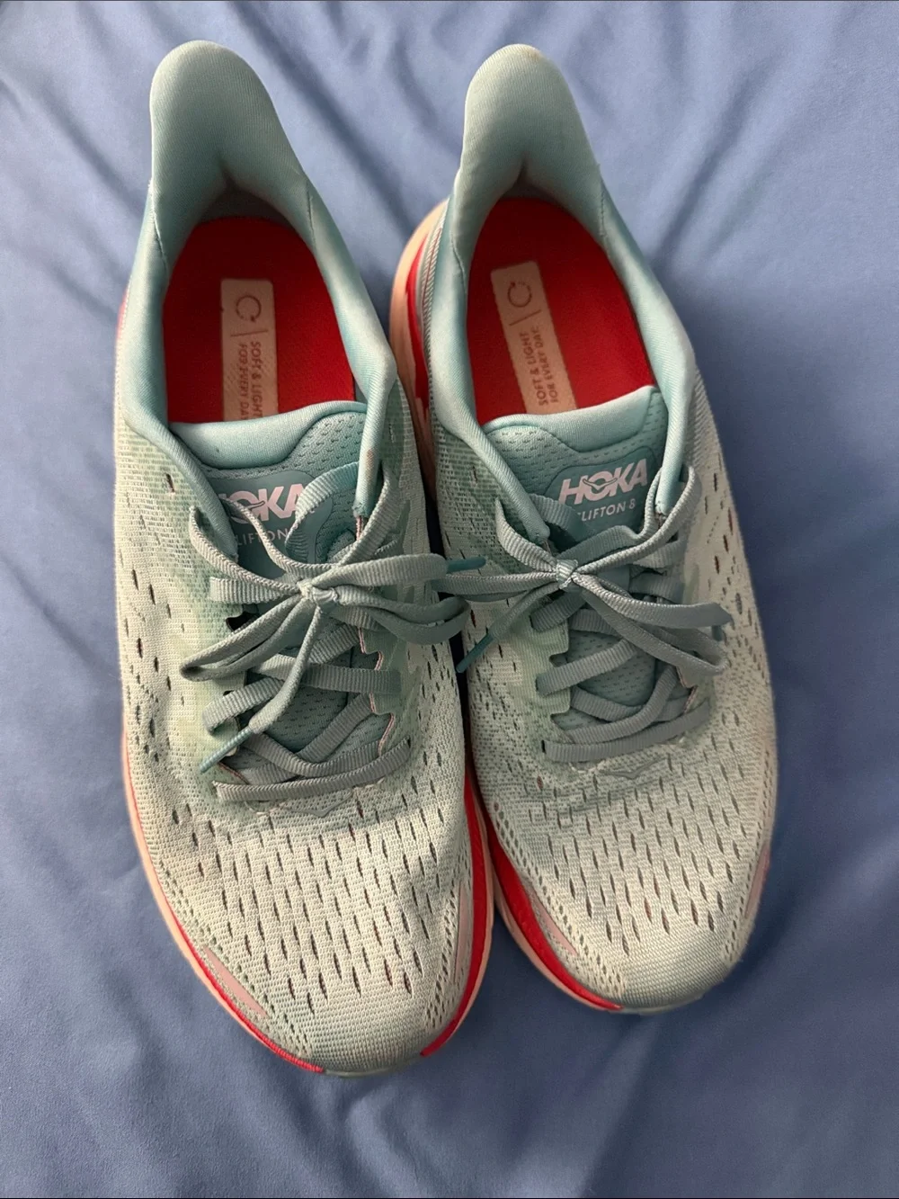 Hoka light teal